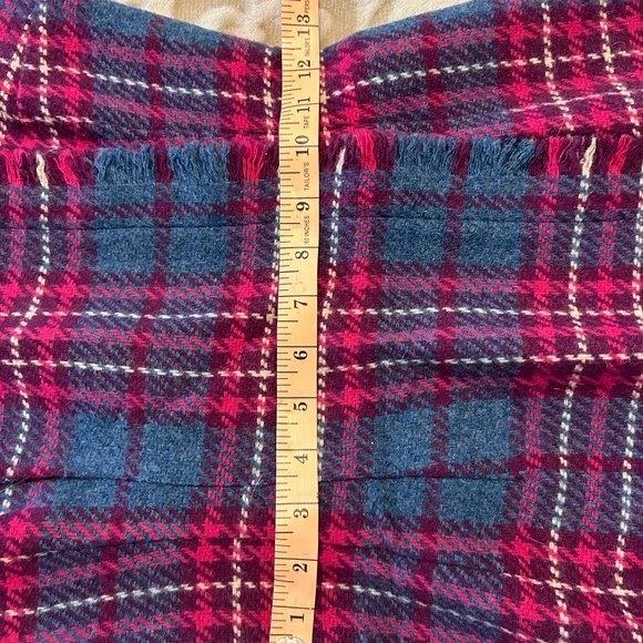 Vintage 60’s plaid wool sleeveless dress, small - Picture 9 of 13